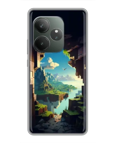 Чехол для Realme GT 6 с картинкой «Вид из пещеры» Чехол для Realme GT 6 с картинкой «Вид из пещеры»