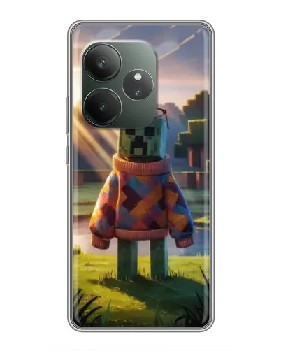 Чехол для Realme GT 6 с картинкой «Крипер в свитере» Чехол для Realme GT 6 с картинкой «Крипер в свитере»