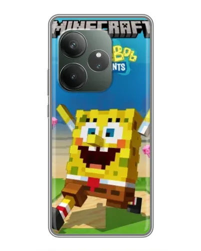 Чохол для Realme GT 6 з картинкою «Губка Боб Minecraft» Чохол для Realme GT 6 з картинкою «Губка Боб Minecraft»