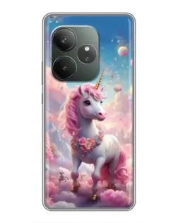 Чохол для Realme GT 6 з картинкою «Єдиноріг серед хмар»