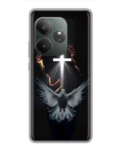 Чехол для Realme GT 6 с картинкой «Голубь и Свет»
