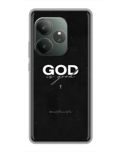 Чехол для Realme GT 6 с картинкой «GOD — Бог над всем»