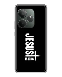 Чехол для Realme GT 6 с картинкой «Вертикаль веры Jesus»