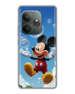 Чохол для Realme GT 6 з картинкою «Mickey та мильні бульбашки»