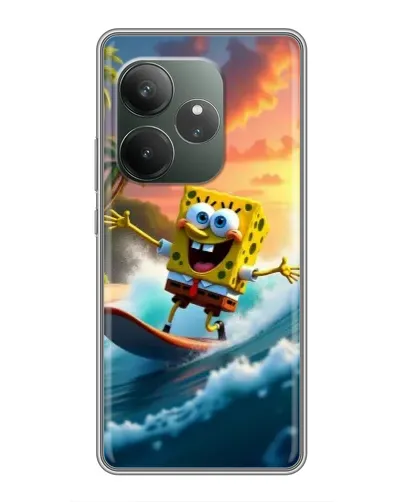 Чохол для Realme GT 6 з картинкою «Губка Боб серфінгіст» Чохол для Realme GT 6 з картинкою «Губка Боб серфінгіст»