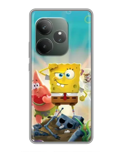 Чохол для Realme GT 6 з картинкою «Спанч Боб переможець» Чохол для Realme GT 6 з картинкою «Спанч Боб переможець»