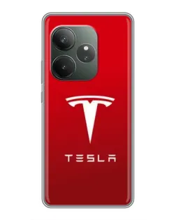 Чехол для Realme GT 6 с картинкой «Tesla Red Classic» Чехол для Realme GT 6 с картинкой «Tesla Red Classic»