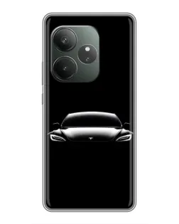 Чохол для Realme GT 6 з картинкою «Фари Tesla Night»