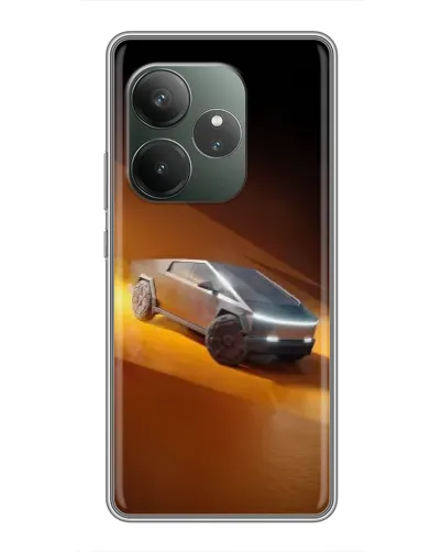 Чохол для Realme GT 6 з картинкою «Cybertruck у пустелі»