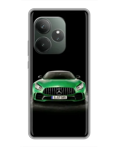 Чохол для Realme GT 6 з картинкою «Mercedes — неоновий лого»