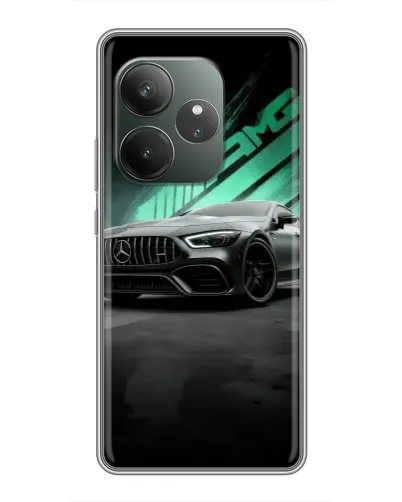 Чохол для Realme GT 6 з картинкою «Темний Mercedes AMG»