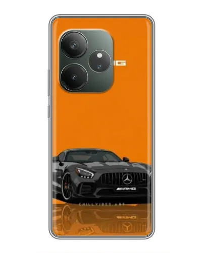 Чохол для Realme GT 6 з картинкою «Помаранчевий Mercedes AMG»
