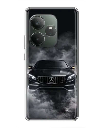 Чохол для Realme GT 6 з картинкою «Mercedes у диму»