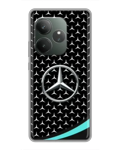Чохол для Realme GT 6 з картинкою «Mercedes — бірюзовий акцент»