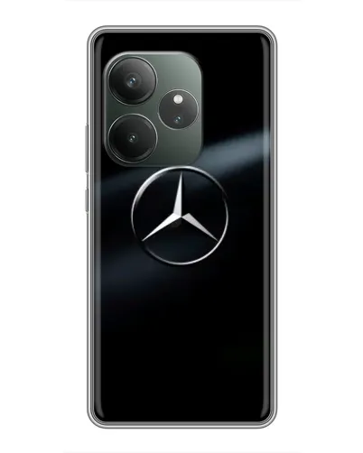 Чохол для Realme GT 6 з картинкою «Mercedes на металі»