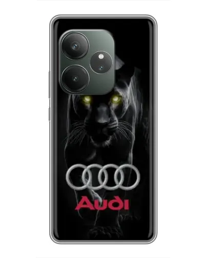 Чохол для Realme GT 6 з картинкою «Пантера та Audi»