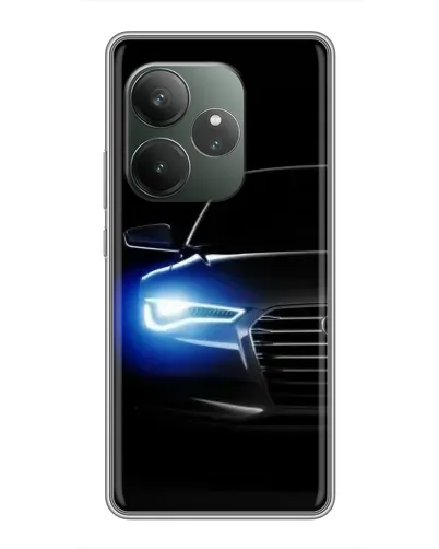Чохол для Realme GT 6 з картинкою «Неоновий погляд Audi»