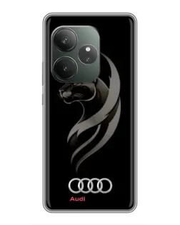 Чохол для Realme GT 6 з картинкою «Графіка — пантера та Audi»