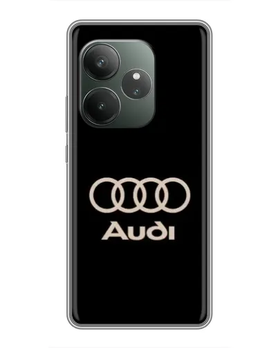 Чохол для Realme GT 6 з картинкою «Audi — золотий логотип»