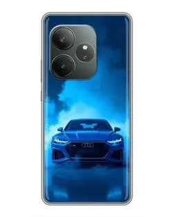 Чохол для Realme GT 6 з картинкою «Audi — блакитна енергія»