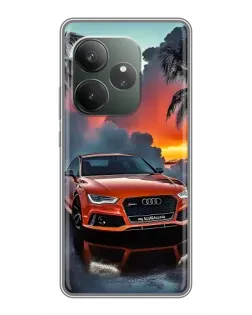 Чохол для Realme GT 6 з картинкою «Audi — захід сонця»