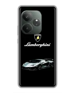 Чехол для Realme GT 6 с картинкой «Логотип Lamborghini классика»
