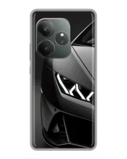 Чехол для Realme GT 6 с картинкой «Lamborghini фары детализация»