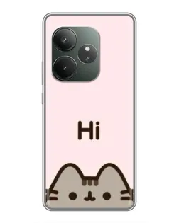 Чохол для Realme GT 6 з картинкою «Пушин каже Hi»