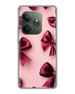 Чохол для Realme GT 6 з картинкою «Бордовий атлас»