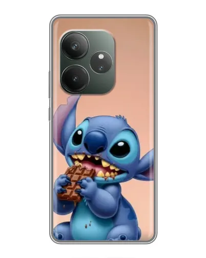 Чохол для Realme GT 6 з картинкою «Стіч їсть шоколад»