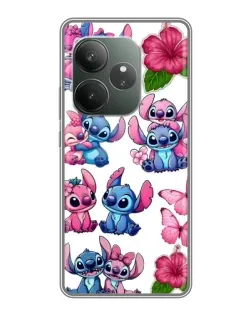 Чохол для Realme GT 6 з картинкою «Стікери Stitch та Angel»