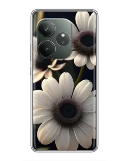 Чехол для Realme GT 6 с картинкой «Белые маргаритки макро» Чехол для Realme GT 6 с картинкой «Белые маргаритки макро»