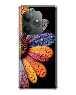 Чехол для Realme GT 6 с картинкой «Радужный цветок» Чехол для Realme GT 6 с картинкой «Радужный цветок»