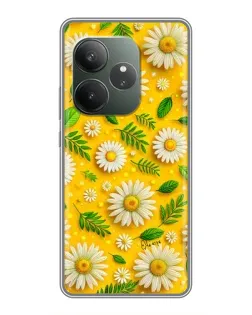 Чехол для Realme GT 6 с картинкой «Ромашковое солнце» Чехол для Realme GT 6 с картинкой «Ромашковое солнце»