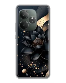 Чехол для Realme GT 6 с картинкой «Черный лотос» Чехол для Realme GT 6 с картинкой «Черный лотос»