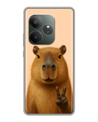 Чохол для Realme GT 6 з картинкою «Капібара вікторія»