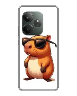 Чохол для Realme GT 6 з картинкою «Капібара в окулярах»