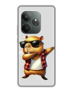 Чохол для Realme GT 6 з картинкою «Капібара репер даб»