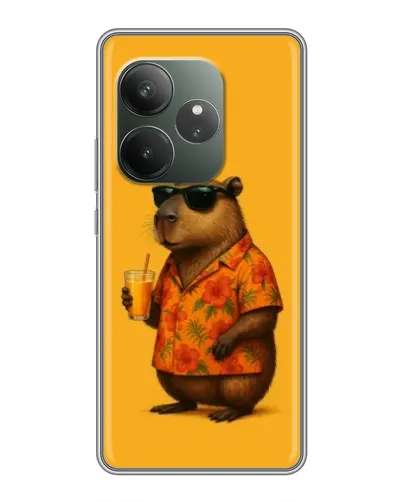 Чохол для Realme GT 6 з картинкою «Капібара на відпочинку»