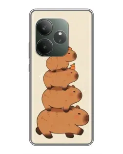 Чохол для Realme GT 6 з картинкою «Вежа з капібар»