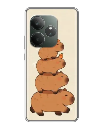 Чохол для Realme GT 6 з картинкою «Вежа з капібар»