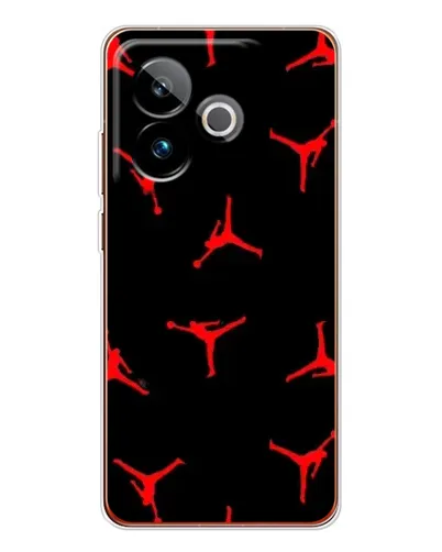 Чехол для Realme GT 7 с картинкой «Jordan Red Pattern»