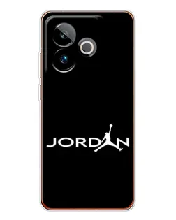 Чехол для Realme GT 7 с картинкой «Jordan White Logo»