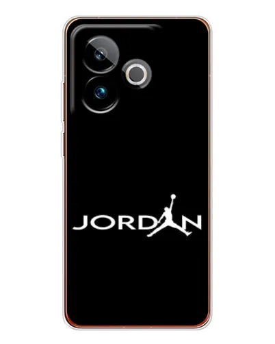 Чехол для Realme GT 7 с картинкой «Jordan White Logo»