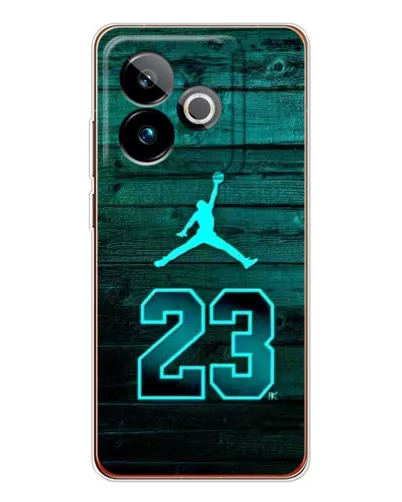 Чехол для Realme GT 7 с картинкой «Jordan Cyan 23»