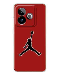 Чехол для Realme GT 7 с картинкой «Jordan Red Back»