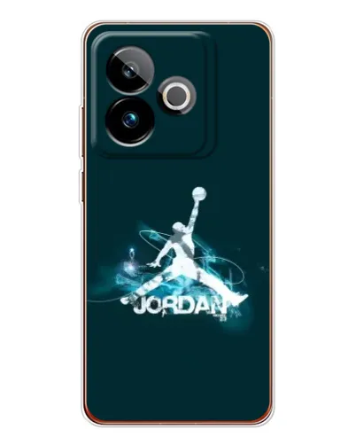 Чехол для Realme GT 7 с картинкой «Jordan Blue Fire»
