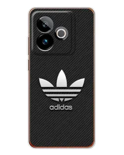 Чехол для Realme GT 7 с картинкой «Adidas Карбоновая текстура»
