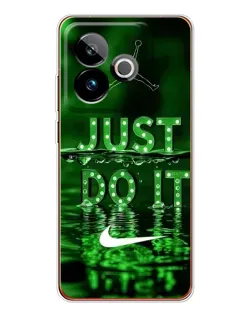 Чехол для Realme GT 7 с картинкой «Зеленый неоновый Nike»
