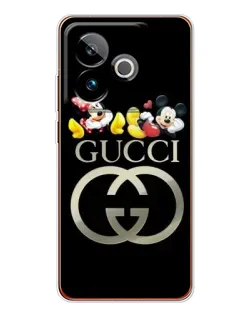 Чехол для Realme GT 7 с картинкой «Gucci — герои Disney»